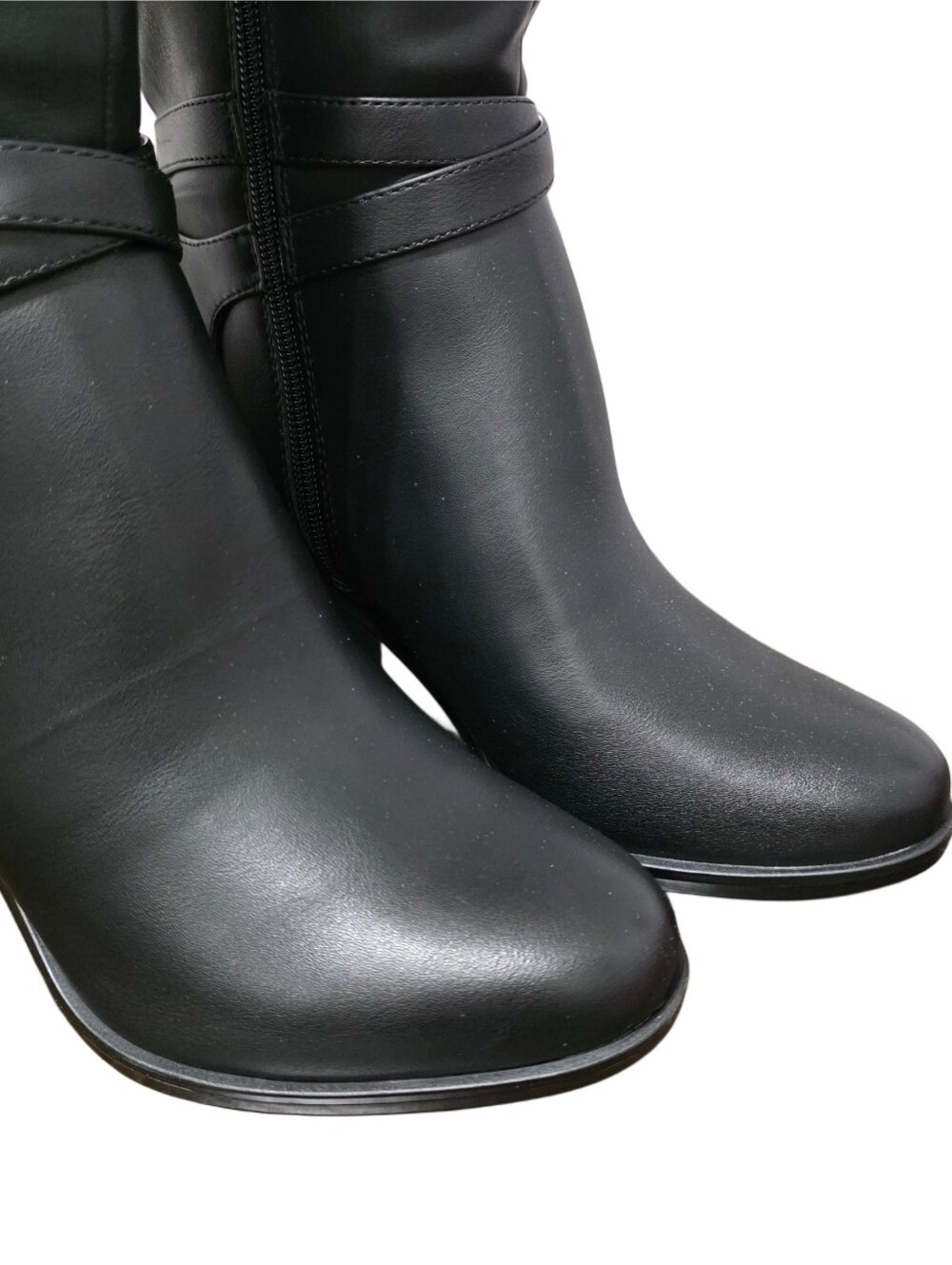 Naturalizer Jane Heeled Knee High Boots In Black NIB Extra Wide Calf - Picture 2 of 10
